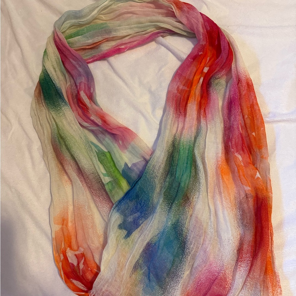 Colorful Scarf pink, red, green, blue, orange
